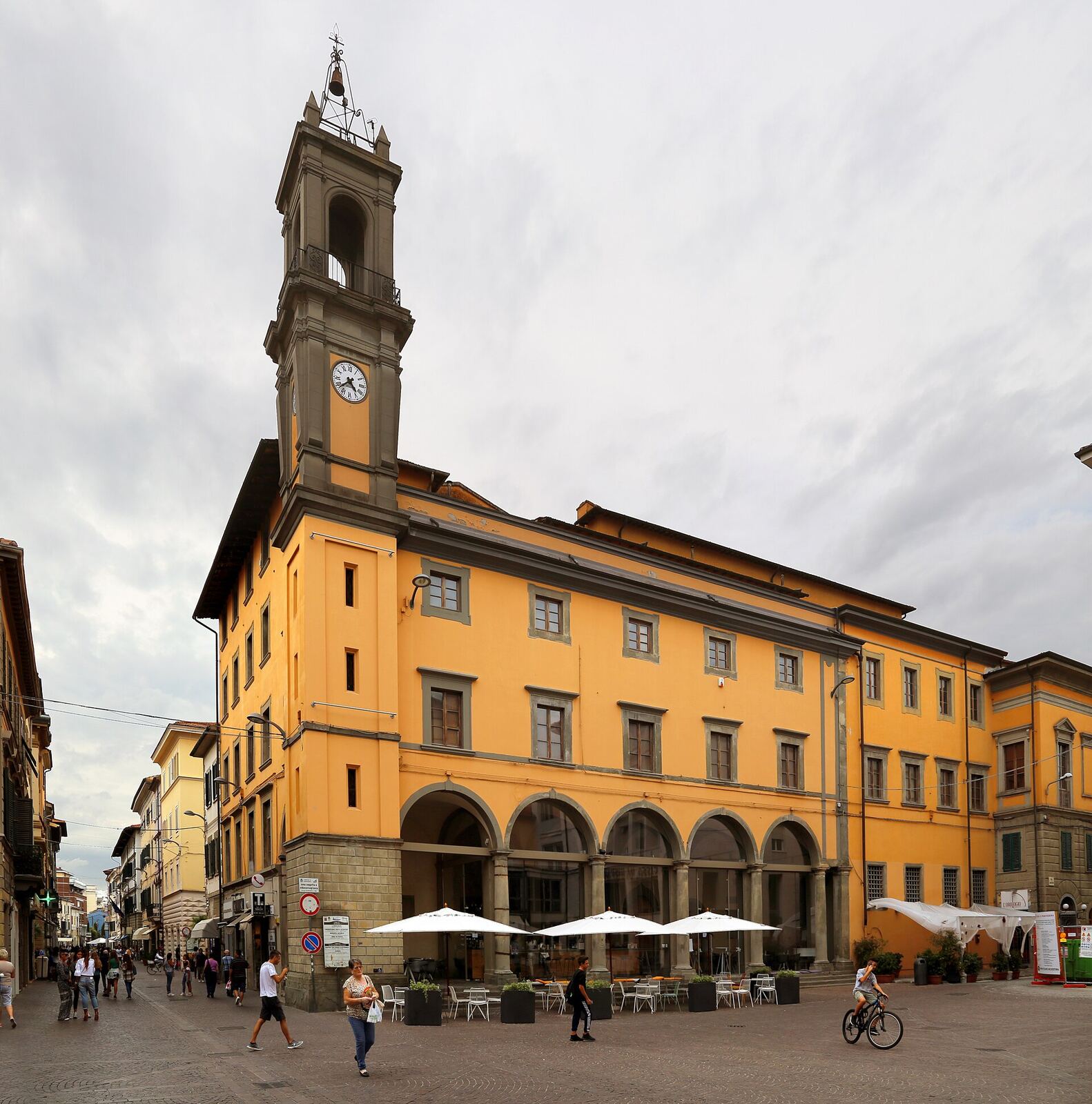 Veduta del centro di Pontedera, Toscana